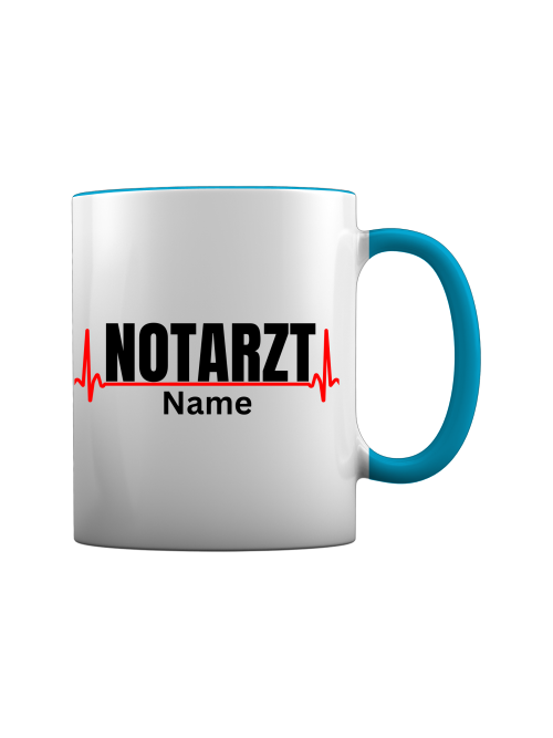 Notarzt Tasse - EKG [Mit Name]