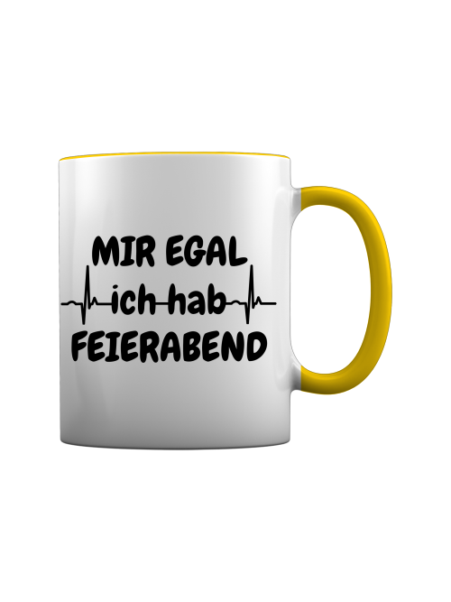 Sanitäter Tasse - Mir egal ich hab Feierabend