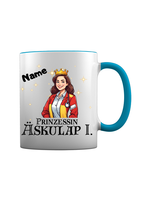 Sanitäterin Tasse - Prinzessin Äaskulap [Mit Name]