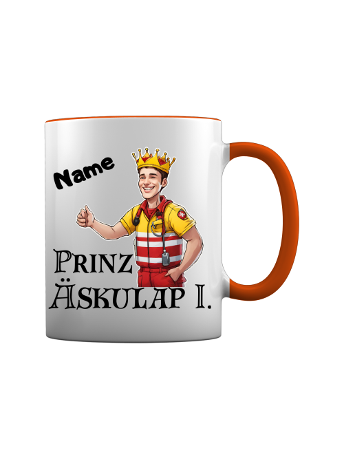 Sanitäter Tasse - Prinz Äaskulap [Mit Name]