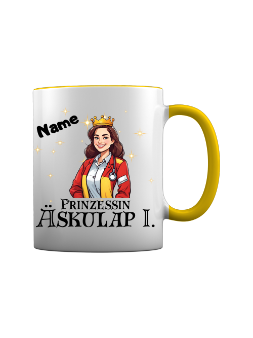 Sanitäterin Tasse - Prinzessin Äaskulap [Mit Name]