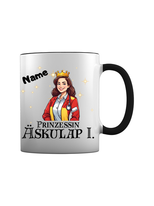 Sanitäterin Tasse - Prinzessin Äaskulap [Mit Name]