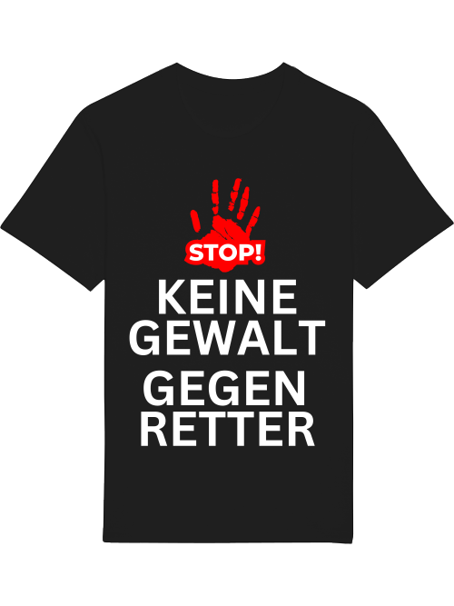 Protest T-Shirt | Keine Gewalt gegen Retter