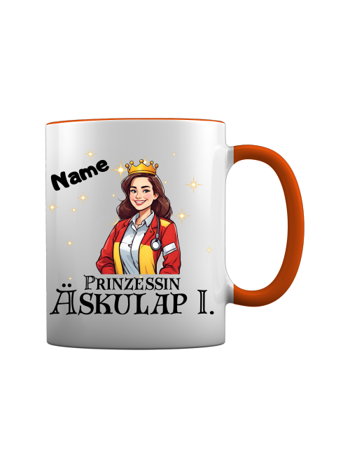 Sanitäterin Tasse - Prinzessin Äaskulap [Mit Name]