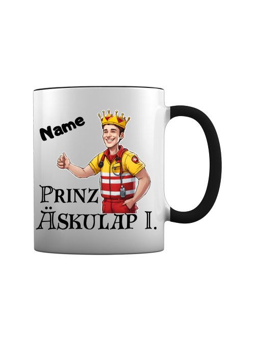 Sanitäter Tasse - Prinz Äaskulap [Mit Name]