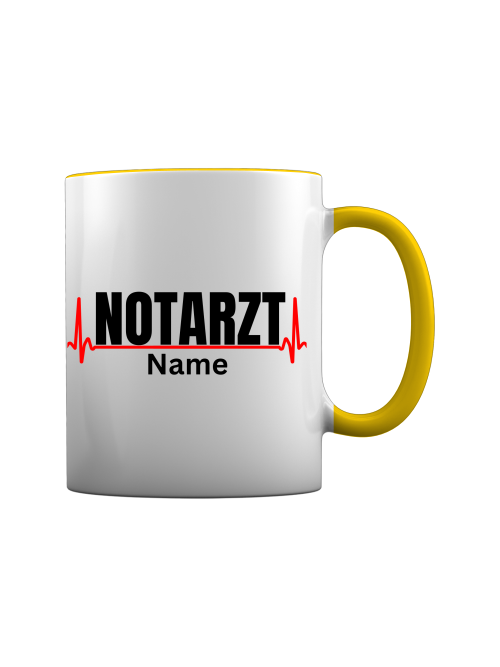 Notarzt Tasse - EKG [Mit Name]