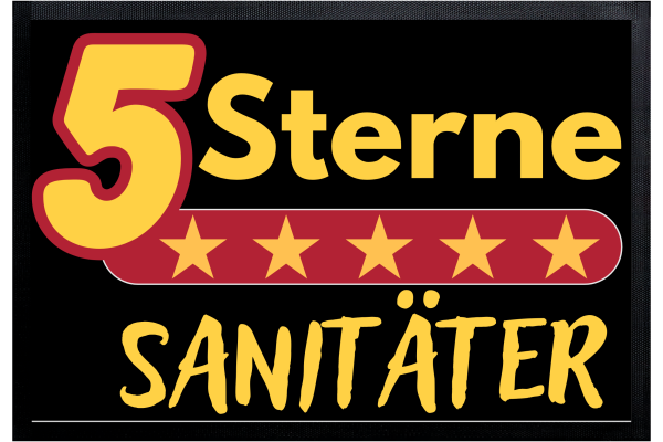 Sanitäter Fusßmatte | 5 Sterne Sanitäter