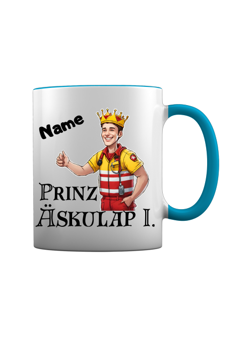 Sanitäter Tasse - Prinz Äaskulap [Mit Name]