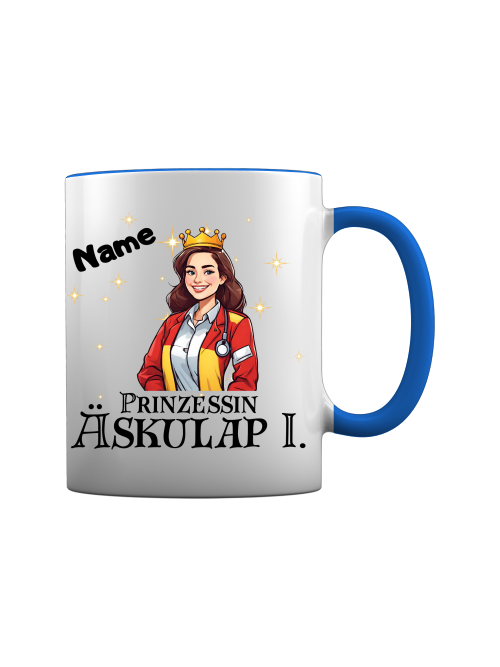 Sanitäterin Tasse - Prinzessin Äaskulap [Mit Name]